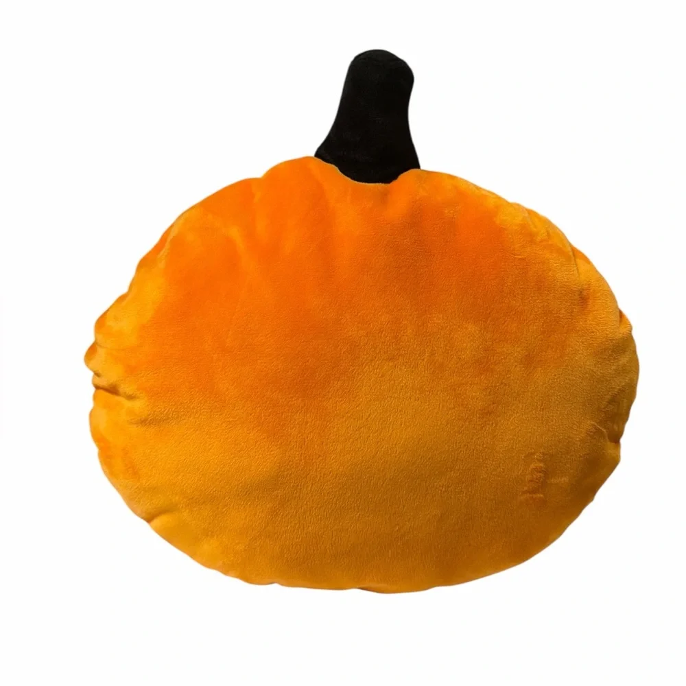 Halloween Jack O Lantern Pumpkin Pillow Plush Orange Stuffed Animal Decor Toy